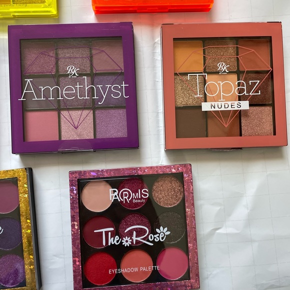 💜Eyeshadow bundle 9 color x 10 palette lot Gorgeous Revolution Neon 24K Ruby - Picture 6 of 13